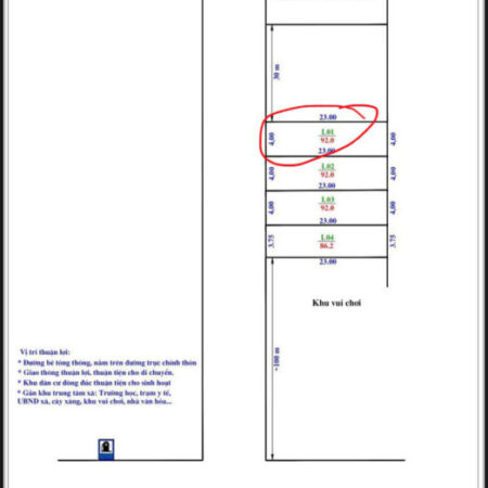 BÁN ĐẤT 92M2 LỖ GIAO VIỆT HÙNG ĐÔNG ANH – GIÁ MỀM NHẤT KHU VỰC