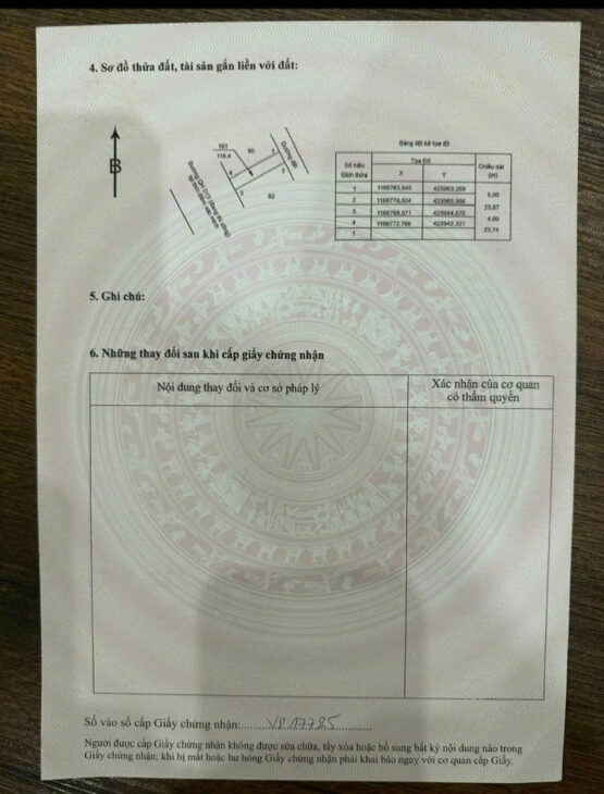 Chủ bán lôc 4 nền mặt tiền đường S phước hoà TP phú mỹ brvt