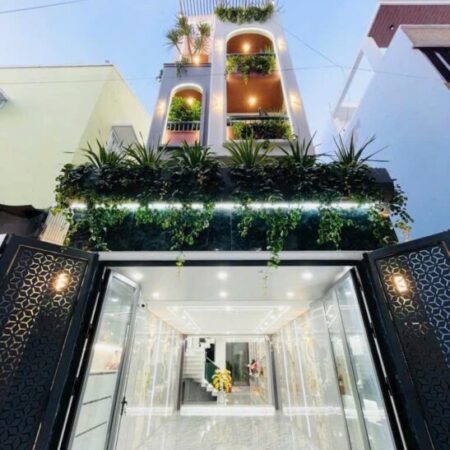 SIÊU PHẨM̉ 400m2 – 5 TẦNG – THIẾT KẾ HIỆN ĐẠI – THANG MÁY XỊN 650KG – FULL NỘI THẤT- SÁT MẶT