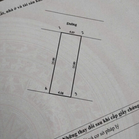 Bán lô đất dịch vụ tổ 5, Quang Minh, Mê Linh. Đường rộng, có vỉa hè, giáp khu công nghiệp.