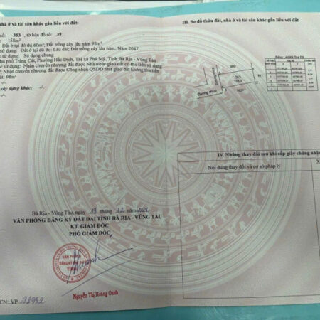 Nhờ ae chạy phụ 8×18 có 60 thổ cư trảng cát hắc dịch