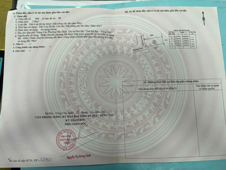 Nhờ ae chạy phụ 8×18 có 60 thổ cư trảng cát hắc dịch