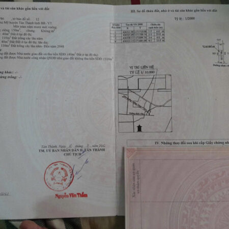 Chủ cần bán lô đất mặt tiền đường Thi Sách hướng Nam