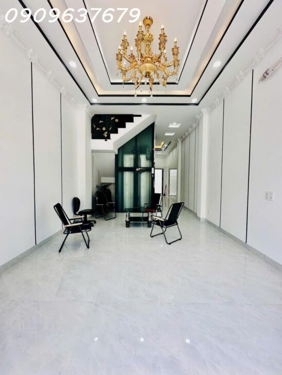 GẤP GẤP NHÀ MỚI 100% NGUYỄN BỈNH KHIÊM, GV- 4 TẦNG BTCT-TM- SỔ VUÔNG – HẺM XE TẢI ĐỖ CỬA