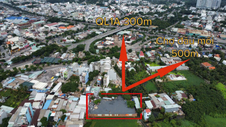 Hạ 10 tỷ còn 40 tỷ bán nhanh gần 1500 m2 đất hẻm 829 Tỉnh Lộ 43 Tam Bình