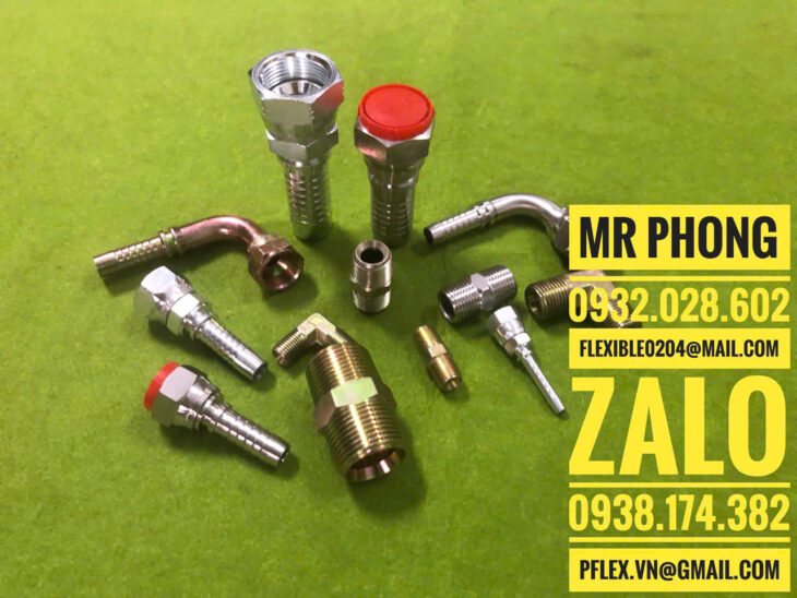 Đầu bấm thủy lực- Đầu ép cos thủy lực- Đầu bấm cos- đầu ren ép ống thủy lực