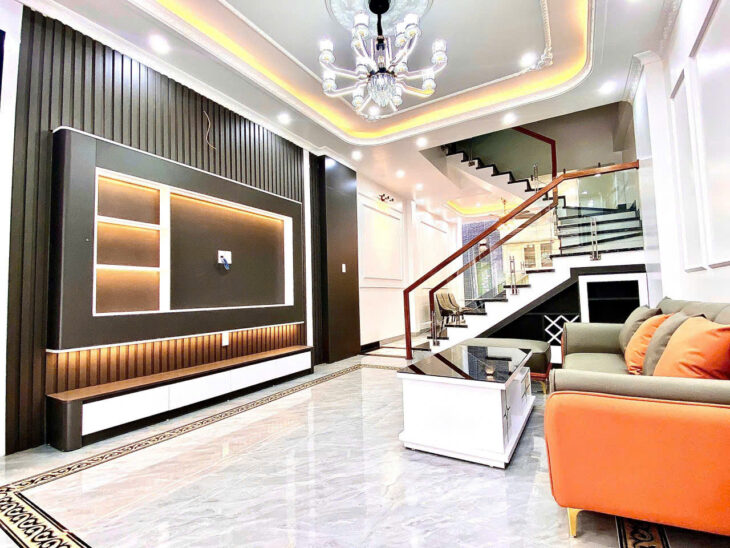 Nhà mới tinh, 56m 4 tầng độc lập, Giá 3.99 tỉ, gần mặt đường Khúc Thừa Dụ