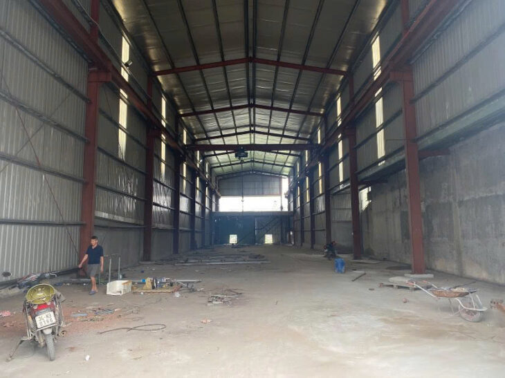 CHO THUÊ XƯỞNG MẶT TIỀN ĐƯỜNG 5A HƯỚNG ĐI HẢI PHÒNG