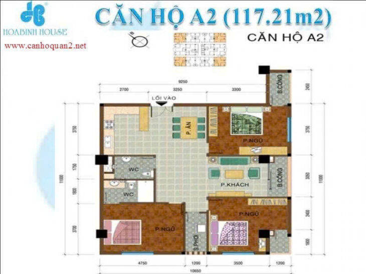 Cần bán căn hộ Q2 góc 3PN cực hiếm 117m2 giá 5tỷ1