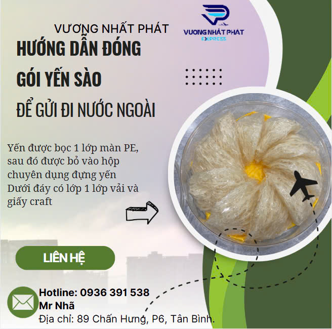 QUY TRÌNH ĐÓNG GÓI YẾN SÀO GỬI ĐI MỸ – AN TOÀN – KHÔNG BỂ VỠ