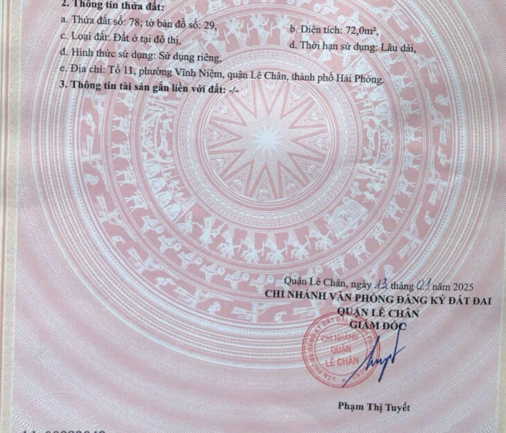 Đất mặt đường Khúc Thừa Dụ – 72m – Giá 6.1 tỉ rẻ nhất lúc này