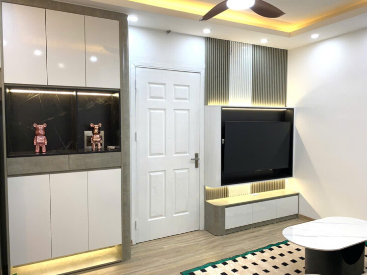 Bán lỗ căn hộ chung cư HH Linh Đàm, quận Hoàng Mai, 56m2, sửa mới koong, full nội thất y hình, giá