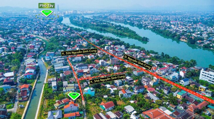 Hơn 1 tỷ. BÁN ĐẤT MẶT TIỀN KIỆT Ô TÔ NGUYỄN SINH CUNG – VỊ TRÍ CỰC ĐẸP