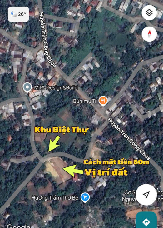 ???? Bán đất Kiệt 36 Huyền Trân Công chúa, Thuỷ Biều, Huế giá chỉ 1,5X Tỷ