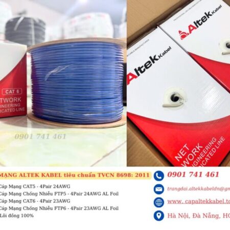 Cáp mạng Altek Kabel Cat6 chuẩn TCVN 8698:2011