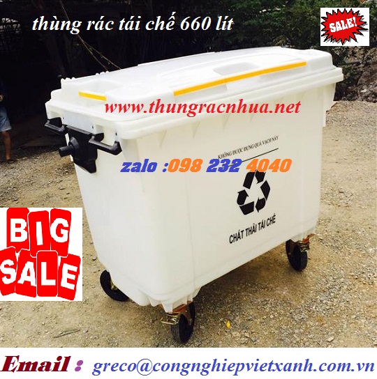 5 điều cần lưu ý khi đặt thùng rác nhựa 660 lít