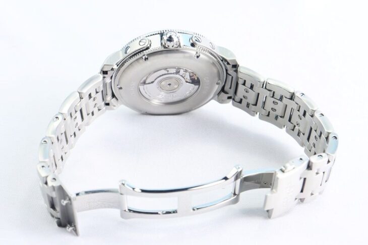 ĐH Nam : HERMES Clipper Sport Automatic – Thiết kế lộ máy, Niềng xoay, Mặt trắng cọc