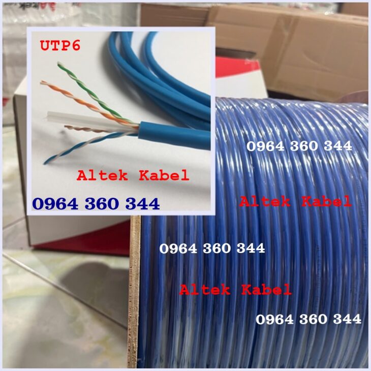 Cáp mạng UTP/FTP Cat5e Cat6 Altek Kabel