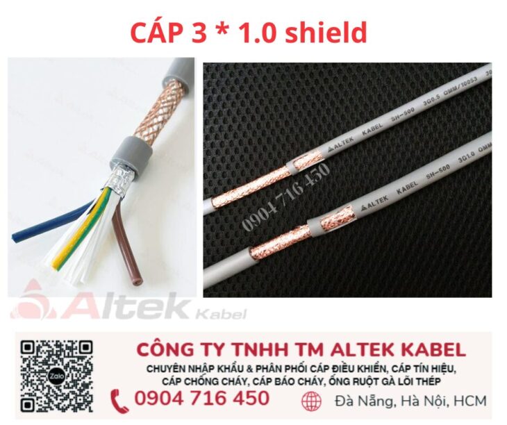 Cáp tín hiệu 3×1.0 SQM Altek Kabel kho tại Đà Nẵng, Hà Nội, Sài Gòn