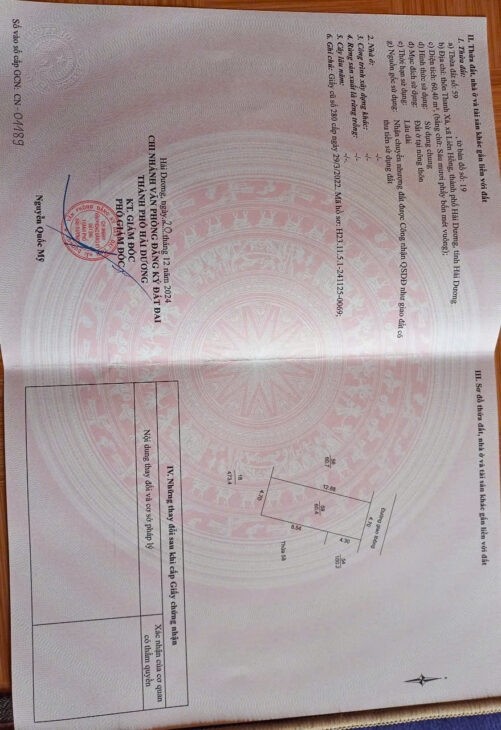 Bán đất 60m2 sát Viện Nhi TP Hải Dương, gần chợ, trường, Aeon Mall, ô tô vào tận nơi, giá chỉ 1.8x