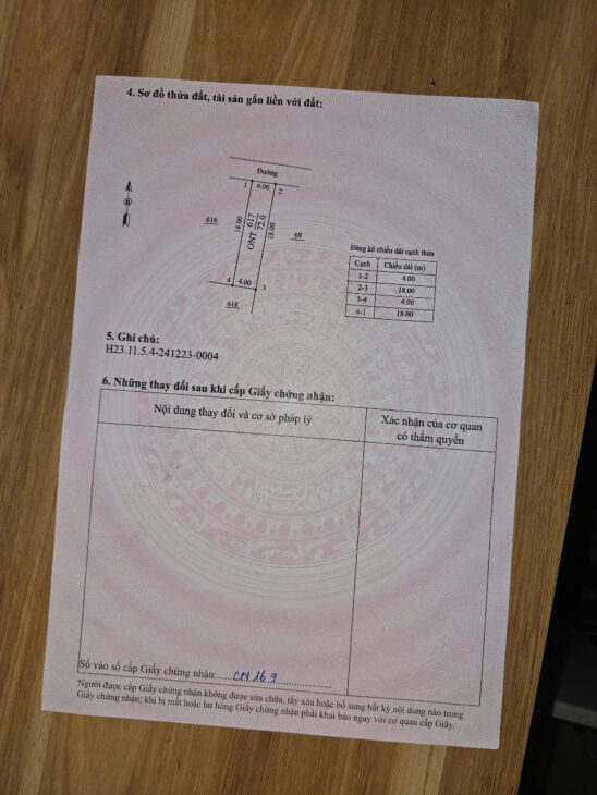 Bán đất Quý Dương Cẩm Giàng – Ô tô đỗ cửa – Gần KCN, chợ, QL5 – Giá 1.x tỷ!