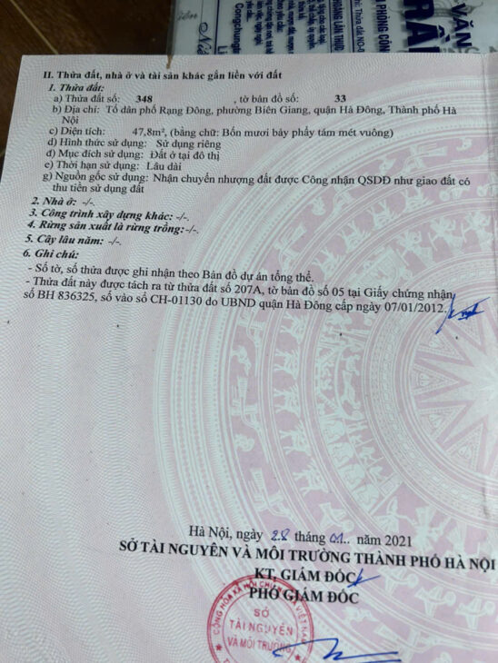 Bán gấp lô đất nền tuyệt đẹp 47.8m2 Biên Giang-Hà Đông.