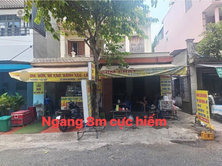 BÁN NHÀ MẶT TIỀN ĐƯỜNG 8M CÓ LỀ – DT 144M2 – NGANG HIẾM 8M – XÂY VĂN PHÒNG, SHOWROOM, SPA.._ GIÁ 22
