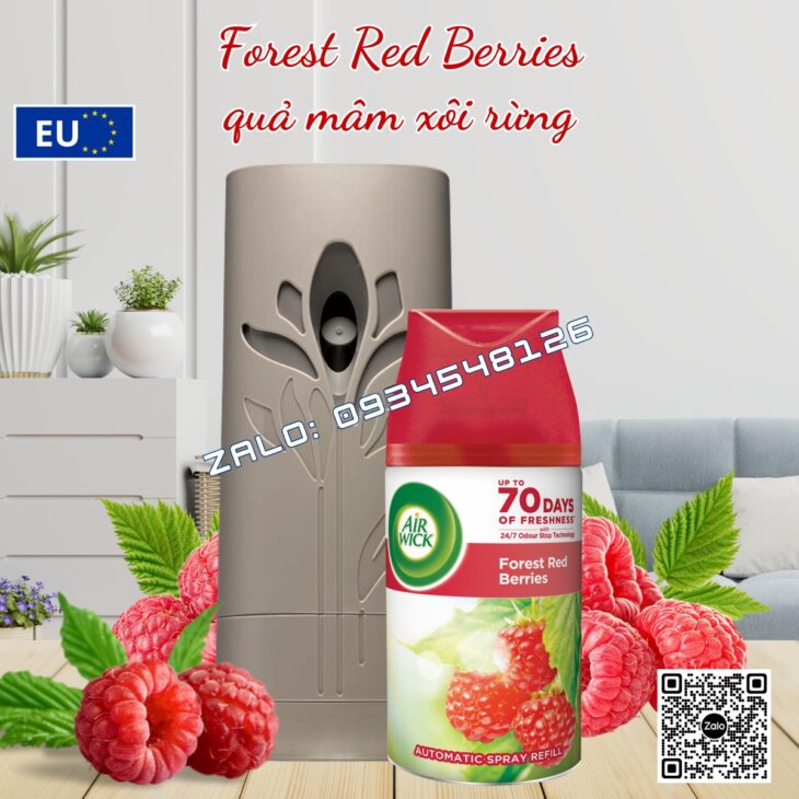 MÁY XỊT TINH DẦU THƠM PHÒNG TỰ ĐỘNG AIR WICK 250ml, HỖ TRỢ KHỬ MÙI, NHẬP KHẨU CHÂU ÂU CHÍNH HÃNG