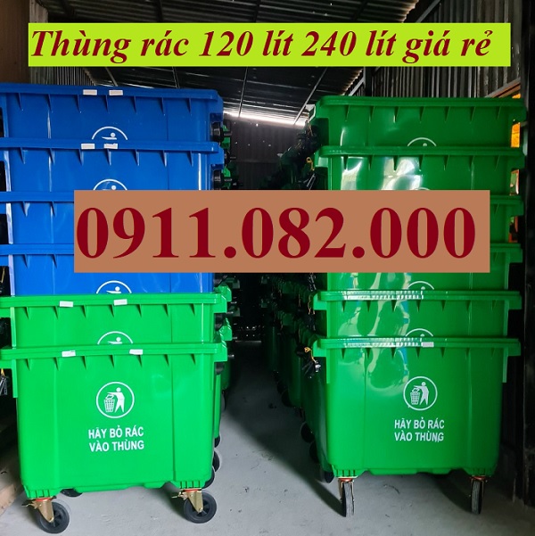 Chuyên sản xuất và phân phối thùng rác hàng chính hãng giá rẻ- Thùng rác 120,240,660- lh 0911.082.00