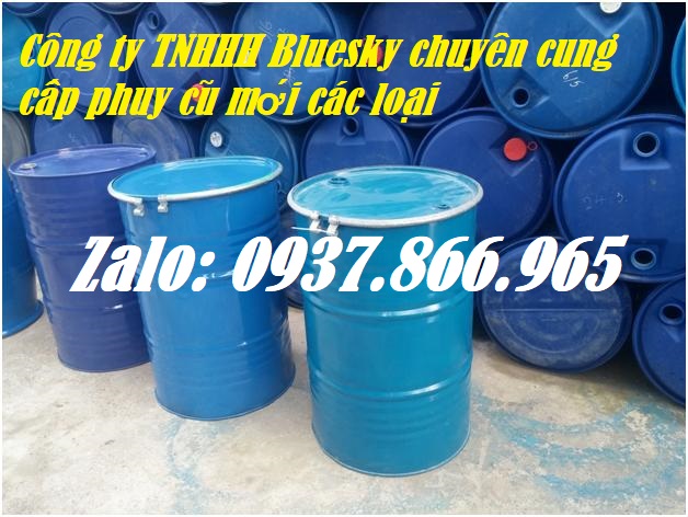 Bán phuy cũ tái sử dụng, phuy cũ giá rẻ, phuy cũ, phi sắt, phi mới, bán phuy sắt, thùn