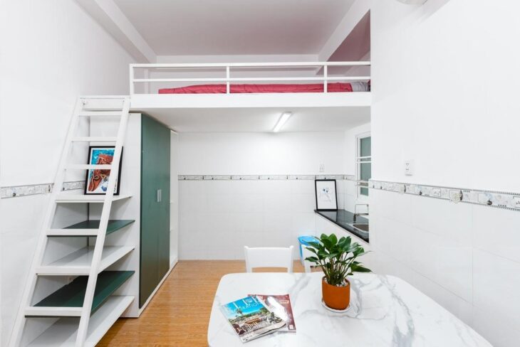 CHO THUÊ CĂN HỘ DỊCH VỤ 2PN – 2WC- 50M2 – PHAN VĂN HÂN P17