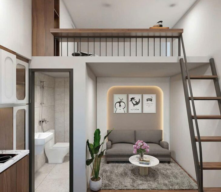 Cho thuê căn hộ duplex full nội thất cao cấp có thang máy pccc đầy đủ
