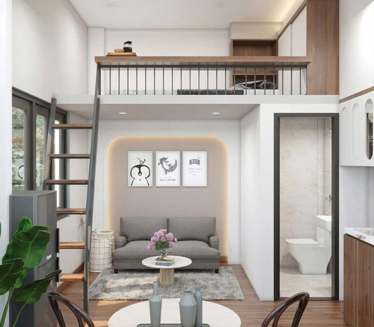 Cho thuê căn hộ duplex full nội thất cao cấp có thang máy pccc đầy đủ