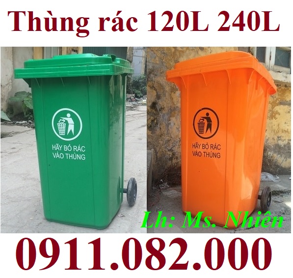 Chuyên sản xuất và phân phối thùng rác hàng chính hãng giá rẻ- Thùng rác 120,240,660- lh 0911.082.00