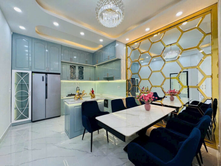 Biệt thự mini, Phạm Hữu Lầu, 8x14m, 3 tầng, 8.9 tỷ, đầy đủ nội thất