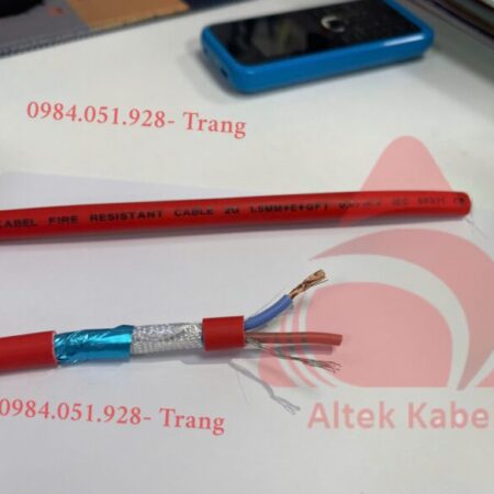 Cáp chống cháy chống nhiễu 2×1.0mm2