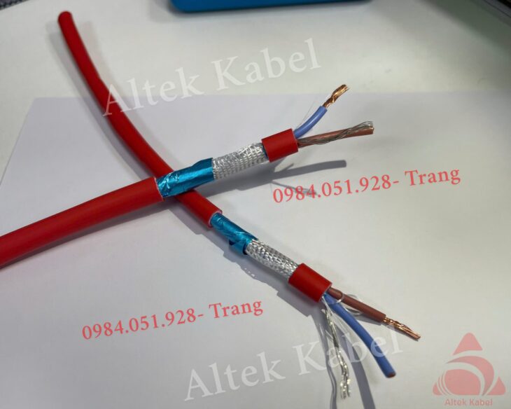 Cáp chống cháy chống nhiễu 2×1.0mm2