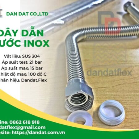Ống mềm cấp nước inox, dây mềm cấp nước nóng, dây dẫn nước inox nóng lạnh, ống dẫn nước inox 304