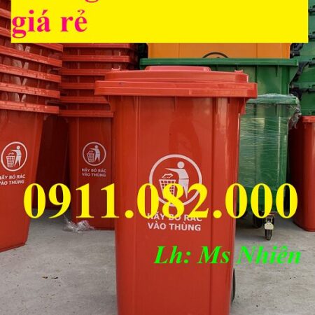 Bán thùng rác nhựa khuôn tròn, khuôn vuông giá rẻ, thùng rác 120 lít 240 lít 660 lít- lh 0911.082.0
