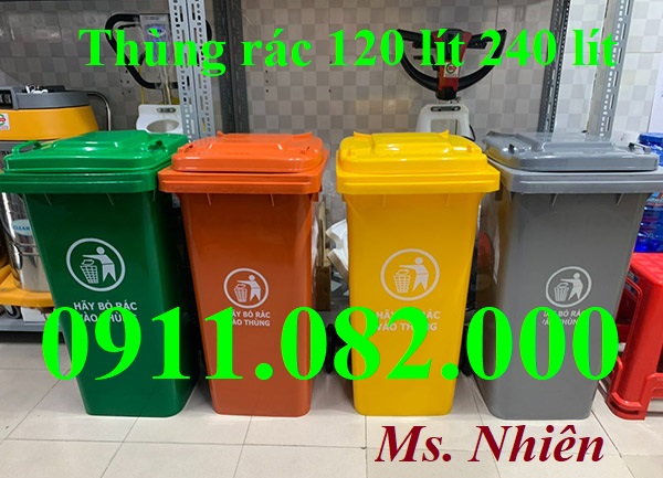 Nơi bán thùng rác giá rẻ ưu đãi khuyến mãi- thùng rác 120 lít 240 lít 660 lít- lh 0911082000