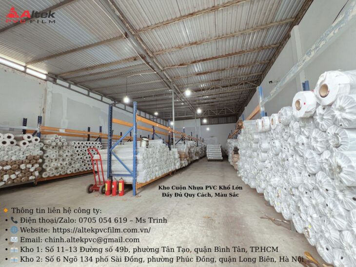 Xưởng phân phối cuộn nhựa pvc dẻo giá tốt nhất thị trường