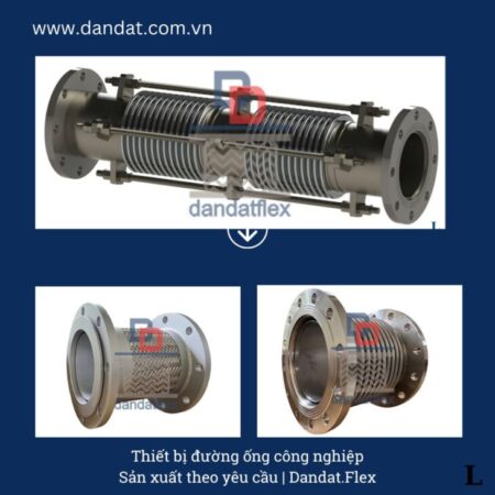 Khớp nối chống rung, khớp nối giãn nở inox, ống mềm inox, khớp co giãn nhiệt inox, khop noi mem inox