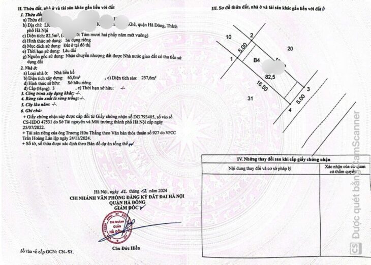BÁN BIỆT THỰ LIỀN KỀ 5 TẦNG, 83M2, THANG MÁY VỊ TRÍ VÀNG LA KHÊ – HÀ ĐÔNG – GIÁ 19.5 TỶ – SỔ ĐỎ