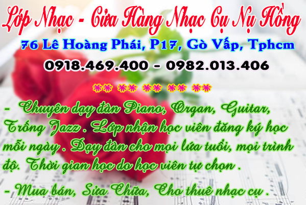 Khóa học đàn organ hè 2025 tại gò vấp, Lớp Nhạc Nụ Hồng