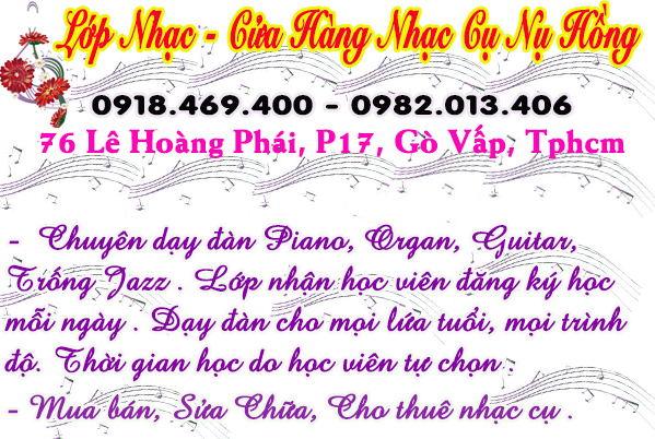 Khóa học đàn organ hè 2025 tại gò vấp, Lớp Nhạc Nụ Hồng