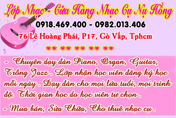 Khóa học đàn organ hè 2025 tại gò vấp, Lớp Nhạc Nụ Hồng