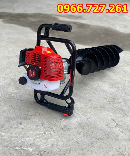 Máy khoan đào hố đất trồng cây động cơ 2 thì Yimoi tặng kèm mũi khoan