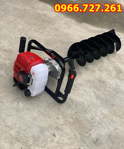 Máy khoan đào hố đất trồng cây động cơ 2 thì Yimoi tặng kèm mũi khoan