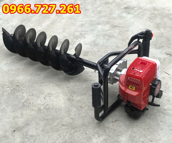 Máy khoan đào hố đất trồng cây động cơ 2 thì Yimoi tặng kèm mũi khoan