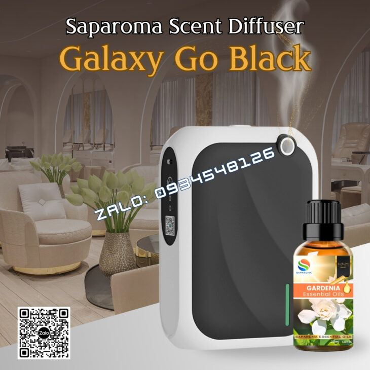 MÁY KHUẾCH TÁN TINH DẦU SAPAROMA – GALAXY GO 140ml, HỖ TRỢ KHỬ MÙI, THƠM PHÒNG, NHÀ HÀNG, KHÁCH SẠN